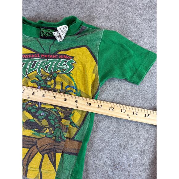 Teenage Mutant Ninja Turtles T Shirt Shorts Pajama Set Boys 6 Green Sleepwear - Picture 5 of 9